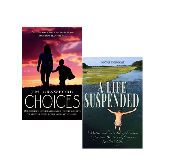 "Choices" and "A Life Suspended" book covers