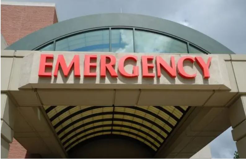 Image of hospital emergency department sign