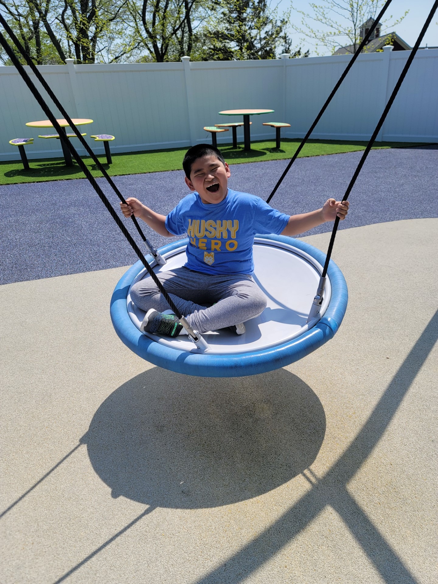 Guild student on playground