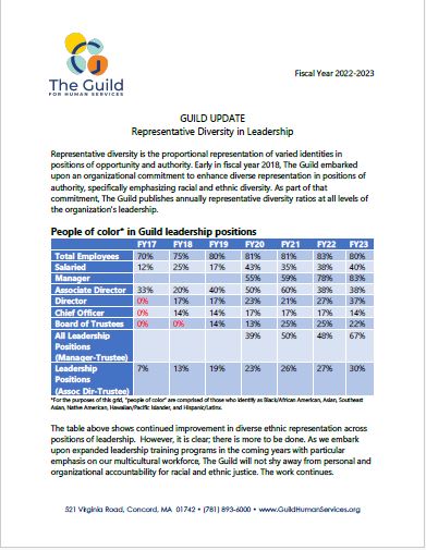 FY23 representative diversity in leadership