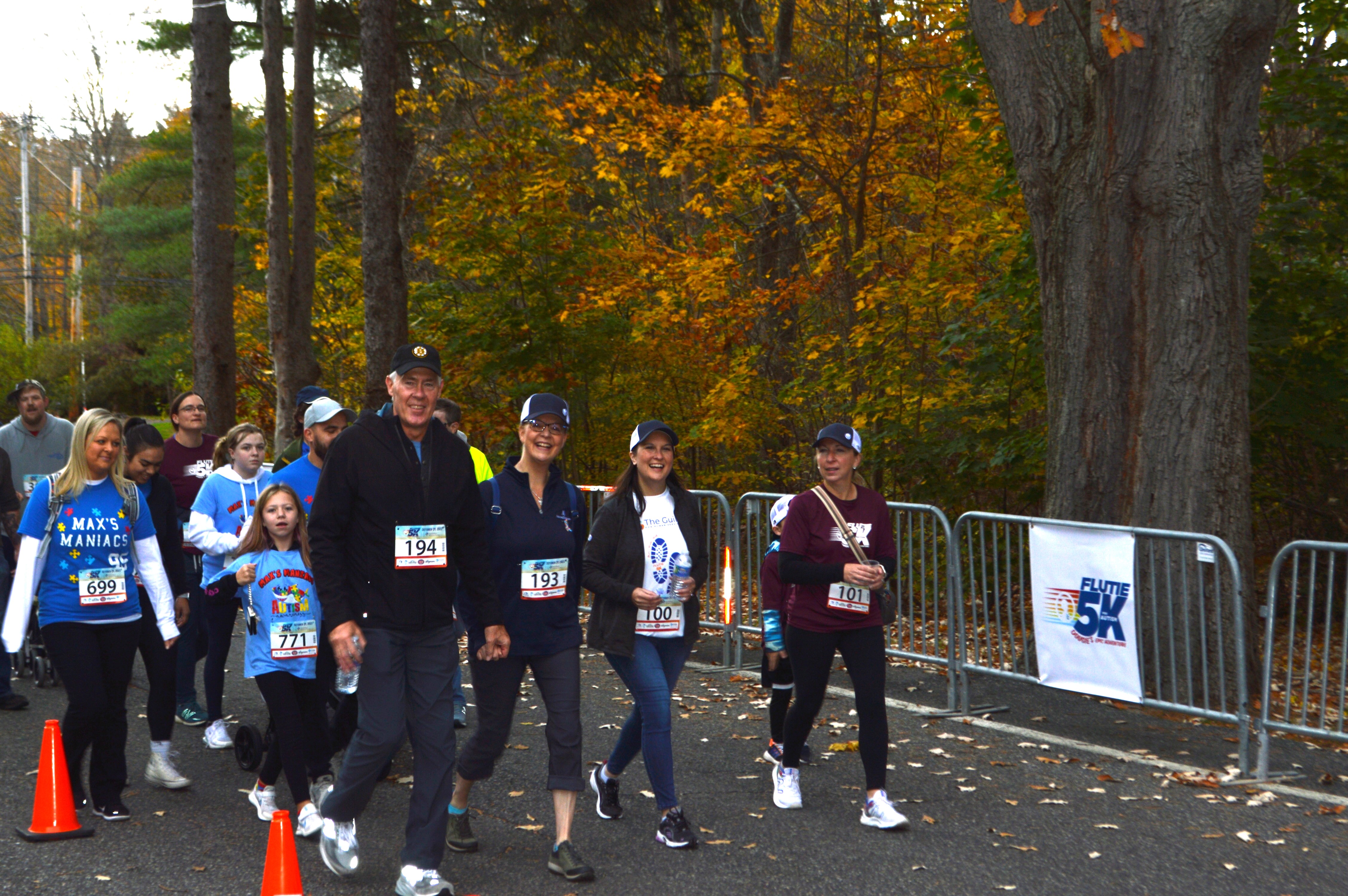 Walkers in the Flutie 5k 2023