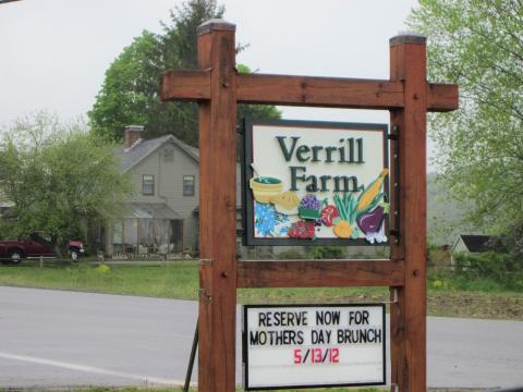 Verrill Farm sign